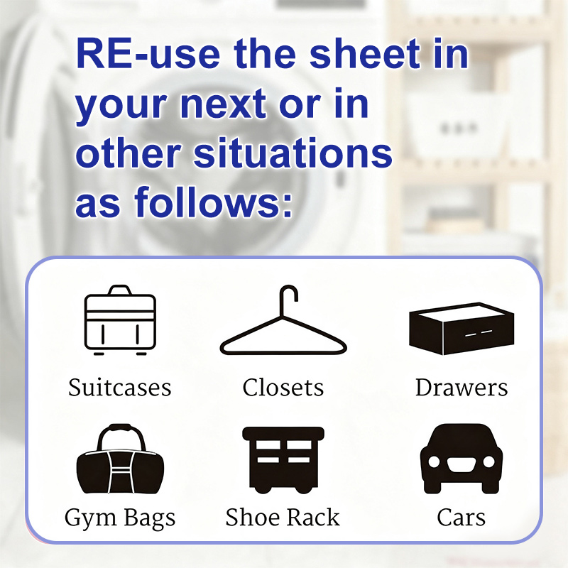 Wet Dryer Sheets for closets bags and cars Wet Dryer Sheets for closets bags and cars